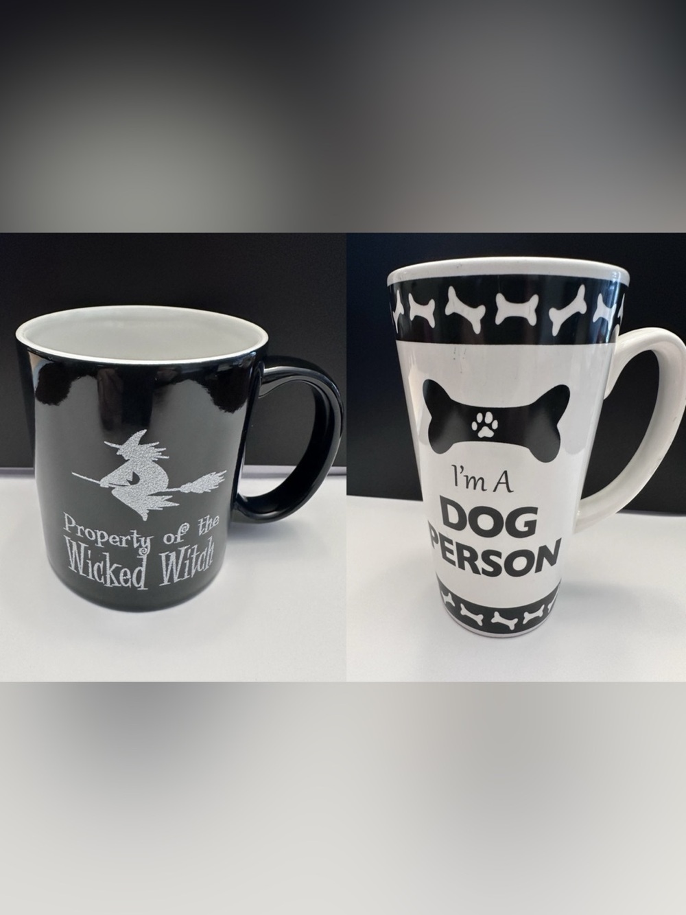 Dog Mom Wicked Witch Mug Bundle | Funny Coffee Cup Set | Pet Lover Gift